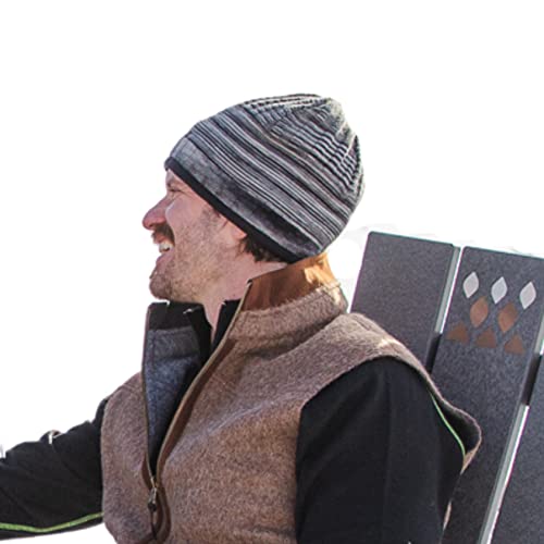 Back Country Lined Alpaca Beanie Hat - Men & Women - 5 Color Options (Multi-Blue) - Medium Size #TOP4