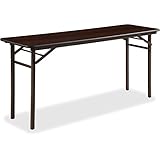 Lorell Folding Mahogany Banquet Table, 60'