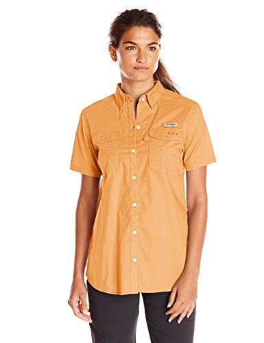 Columbia Women's Bonehead II Short Sleeve Shirt, Light Juice, Large
