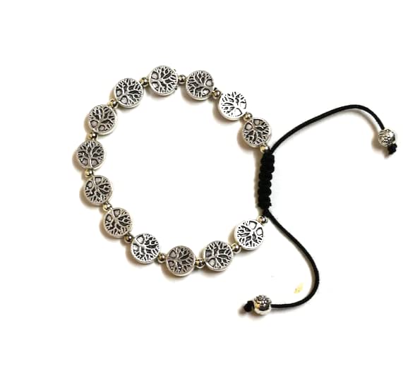 Dulcett Fashion | Traditional Oxidised Silver Bracelet For Women & Girl | German Silver Metal Bracelet for Women & Girls | Tree for life Silver Oxidised Adjustable Bracelet for Women & Girls (B0B1JG2JNK) Amazon Price History, Amazon Price Tracker