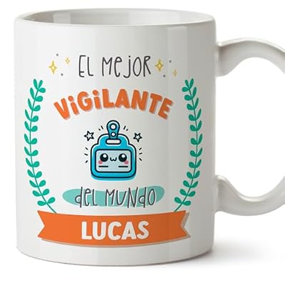 MUGFFINS Tazas Personalizadas para VIGILANTE hombre - En Español - Mejor del mundo - Con dibujo - 11 oz / 330 ml - Regalo Personalizable original y divertido | Ya disponible en tu tienda friki favorita! En mundofriki.es! MUGFFINS Tazas Personalizadas para VIGILANTE hombre - En Español - Mejor del mundo - Con dibujo - 11 oz / 330 ml - Regalo Personalizable original y divertido | Ya disponible en tu tienda friki favorita! En mundofriki.es!