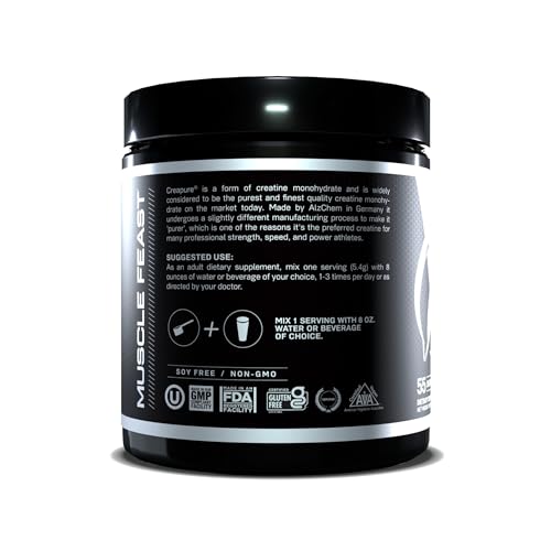 Muscle Feast CREAPURE-300G Creatine Monohydrate Powder, Vegan Keto Friendly Gluten-Free, Mass Gainer, Muscle Recovery Supplement And Best Creatine thumb #2