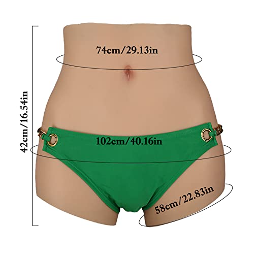 RITMI Calcinhas de silicone macio para crossdressing modelador de quadril roupa íntima sexy escondid