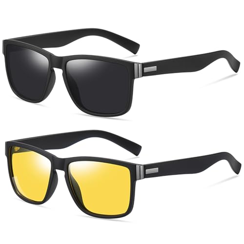 Hifot Polarized Sunglasses Men Women 3 Pairs, Sun Glasses for Cycling Driving Fishing, Sports...