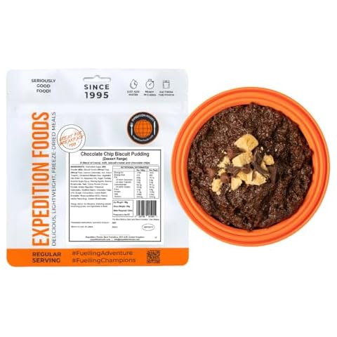 EXPEDITION FOODS Chocolate Chip Biscuit Pudding Freeze-Dried Meal Cover