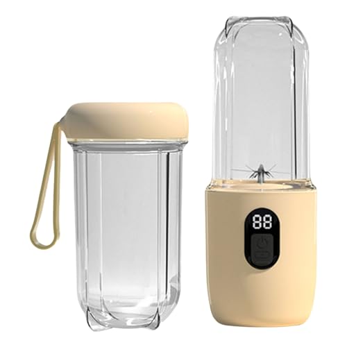 Licuadora portátil recargable por USB con capacidad de 500 ml con taza de mezcla de motor de alta velocidad para batidos de proteínas y zumos
