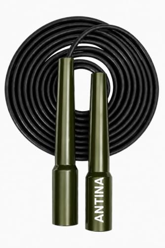 Image of Worldwide Adjustable Skipping Rope for Men & Women Speed Jump Rope for Exercise, Gym, Sports & Fitness (Army Black)
