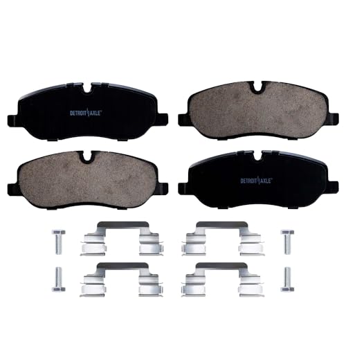 Image of Detroit Axle - Front Brake Pads for 2005-2009 Land Rover LR3, 2006-2009 Range Rover Sport, Ceramic Brake Pads w /Hardware 2007 2008 Replacement