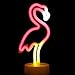 Produktbild XIYUNTE Flamingo Neonlicht Zeichen - LED NachtLicht Flamingo Lamps Room Decor, Batterie und USB-betriebene Nachtlichter, Rosa leuchten Kinderzimmer, Schlafzimmer, Party, Weihnachtsdekoration