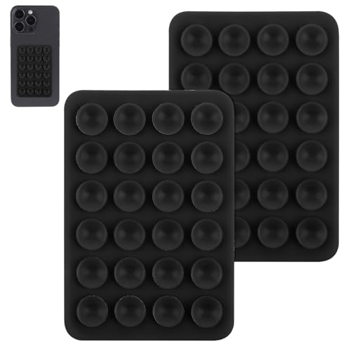 Gjinxi 2 Stück Silikon Handyhalterung Silikon-Saugnäpfe Doppelseitiger...