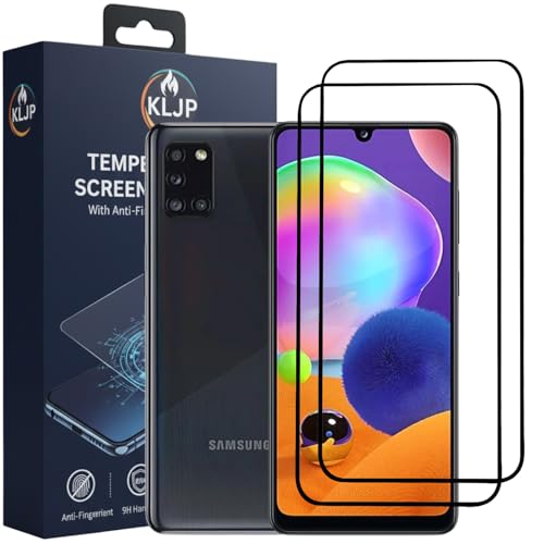 Image of Military-Grade Gorilla Tempered Glass For Samsung Galaxy M32 4G / M22 / A32 4G / A31 / A22 4G / F22 With Installation Kit | Edge to Edge Coverage | Black (Pack Of 2)