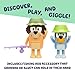 Bluey Fishing with Grandad Action Figure Set of 2, Character Toys with Grandad Figure and Fishing Rod Accessory, Small Action Figures for Kids Ages 3+