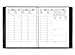 Exdi agenda semainier Mercure S 21x27cm spirale noir 2022 - 1 semaine sur 2 pages