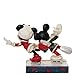 Enesco Jim Shore Disney Traditions Minnie and Mickey Mouse Ice Skating Figurine, 5 Inch, Multicolor