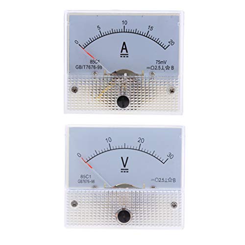Preisvergleich Produktbild 2pcs DC analoges Einbaumessgerät Amperemeter