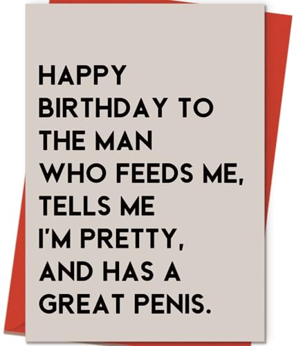 ICOOLYI Funny Birthday Card Gift for Men Husband Boyfriend Him,Cheeky...