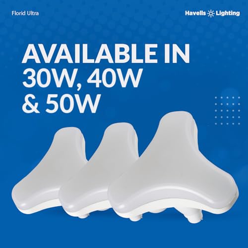Image of Havells 50W LED Cool Day Light Lamp | Up to 85% Energy Saving | Long Lasting|Upto 4KV Surge Protection| BIS Approved|Made in India| (Florid Ultra)|Pack of 1