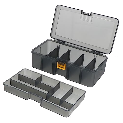 UKCOCO 1Pc Fishing Box with Removable Compartments Durable Fishing Bait Storage Container Versatile Organizer for Tackle and for Outdoor Fishing Activities