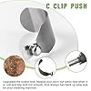 Wand Button Lock Replacement for Rainbow Vacuum Cleaner C-Clip,E2 Vacuum Wands Stainless Steel Wand Push Release Latch Lock R12587B(4PCS)