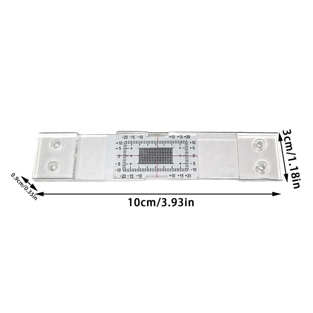 Monitor per fessure in acrilico 3 pezzi, strumento manuale di misurazione crepe, registrazione sorveglianza
