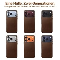kingflag Lederhülle für iPhone 18 Pro/17 Pro, argentinisches Leder – Ansicht 2