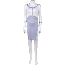 Invincible Cosplay Anissa Costume Adults Anissa White Jumpsuit One-piece Bodysuit Halloween Womens Outfits