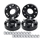KSP 1.5' Ram 1500 Wheel Spacers, 4pcs 2002-2010 Dodge Ram 1500 Forged Rim Spacer with 9/16-18 Stud 77.8mm Hub Bore, 5x5.5 to 5x5.5 Durable Spacers with Hub Lip for Durango 2004-2009&Dakota 2005-2011