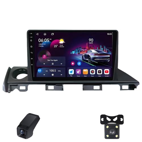 Radio Estéreo para Mazda 6 1l3 CJ GL 2015-2018 Automóvil Automotive Multimedia Pantalla Táctil 9-Inch Bluetooth Android Auto Carplay WiFi/FM Am RDS Radio/Navegación GPS/SWC/ADAS DVR(A,M700S)