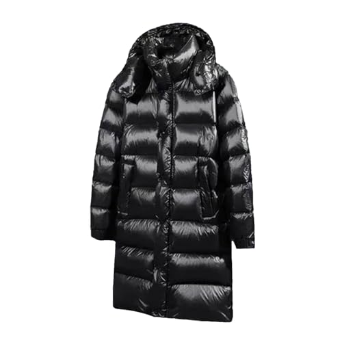 Chaqueta de plumón de pato midi largo para hombre con capucha abrigo outtop grueso de invierno