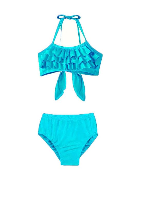 HIBA CREATIONS Baby Girl Sky Blue Colour Swim Suit Bikini with Panty 3-4 Years - Image 3 thumbnail