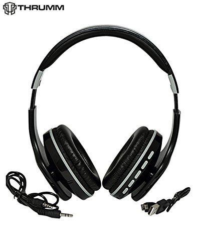 Image of Thrumm Rumble Bluetooth Over-The-Head Headphone (Black)