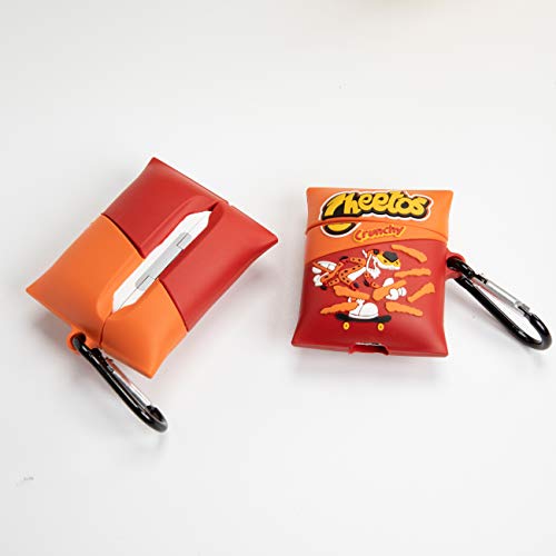 Joyleop Cheet Chips Case For Airpods Pro 2019/Pro 2 Gen 2022, Cute Cartoon Fun Funny 3D Kids Girls Teen Boys Cover, Kawaii Food Stylish Soft Silicone Character Trendy Air Pods Cases For Airpod Pro #TOP6