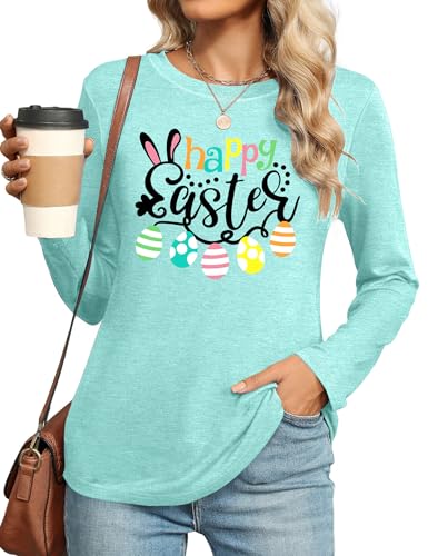 Image of Ithalt Easter Shirts for Women He is Risen Tshirt Easter Christian T-Shirt Jesus Lover Short Sleeve Tops