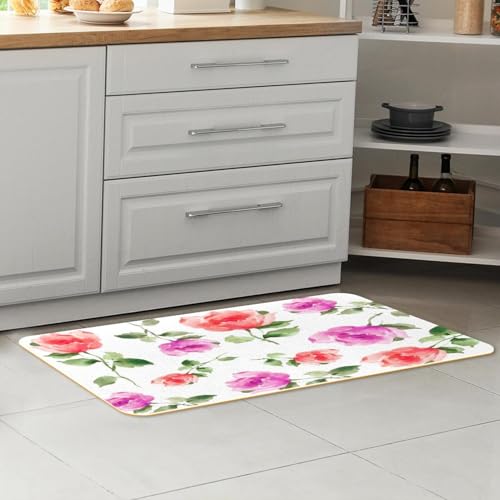 Alfombrillas de cocina absorbentes VAPOKF con base de seguridad lavable 7