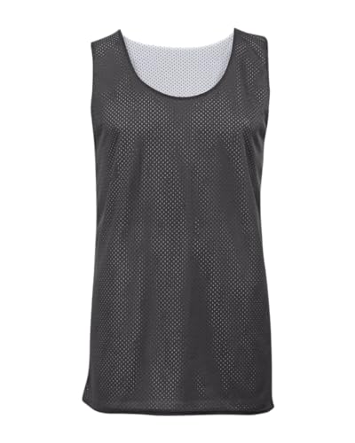 Badger Sports Mesh Rev. Tank - S - GR/WH