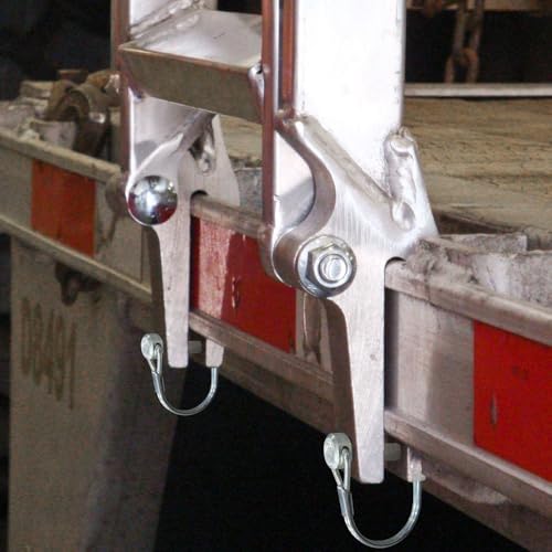 Image of Heavy Duty 48 inch Aluminum Transport Truck Step Deck Ladder for 28 inch to 42 inch Trailer Bed