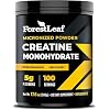 ForestLeaf Micronized Creatine Monohydrate Powder - Maximize Muscle Growth & Strength - Unflavored Creatine for Women and Men - 5G Per Serving - 100 Servings