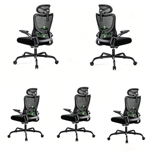 Image of Marsail Ergonomic Office Chair with 3D Armrests, Pack of 5