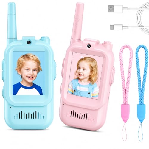 KitkidKind Video Walkie Talkies for Kids