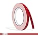 siviwonder Zierstreifen rot Karmin Glanz in 9 mm Breite und 10 m Länge Aufkleber Folie für Auto Boot Jetski Modellbau Klebeband Dekorstreifen - Karminrot