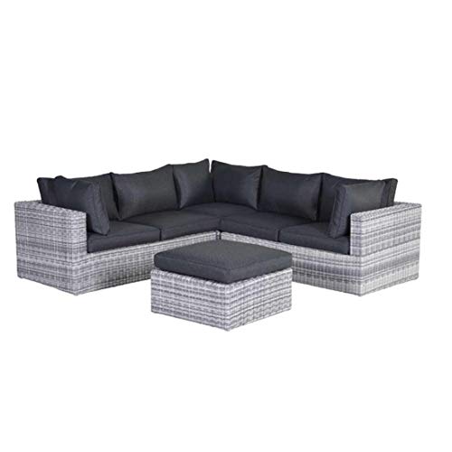Preisvergleich Produktbild OUTLIV. Loungemöbel Outdoor Silverbird Loungeecke 4-teilig Geflecht inklusive Kissen Gartenlounge Outdoor Lounge Garten Terrasse Balkon