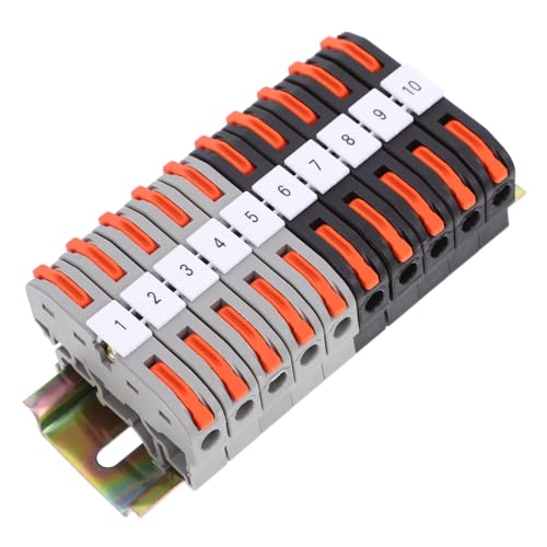 Connecteurs de câblage din rail kit 2 ensembles bloc terminal AWG
