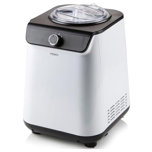 PRIMO PR401IM IJsmachine - IJsmaker - Zelf Vriezend - Met Compressor - 1,2L - Wit/Zwart