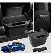 AZGaea Rear Center Console Organizer for Tesla Model Y Accessories 2024 2025 (2PCS), Seat Back Ho...