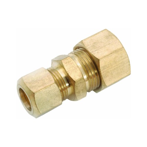 Amc 750082-0604 3/8inches X 1/4inches Brass Compression Union