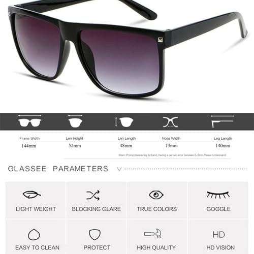 Vintage Oversize Sunglasses Men Women Outdoor Men Driving Uv4002