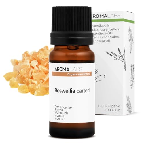Bio - Aceite Esencial Incienso - 10ml - 100 Puro, Natural, Quimiotipado Y Certificado Ab Cosmos Certified - Aroma Labs Marca Francesa