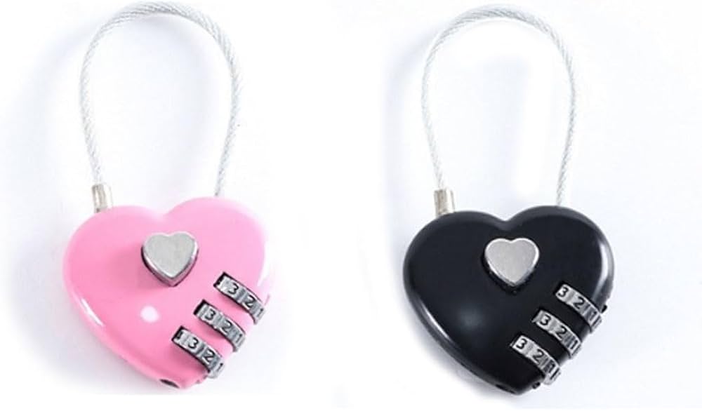 Amazon.co.jp: 南京錠ワイヤーロック 【2個入り】ワイヤー式 南京錠