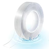Nano Cinta Adhesiva Doble Cara, Nano Cinta Transparente Lavable Reutilizable, Tiras Adhesivas de Pared para Cocina, Fiesta,...