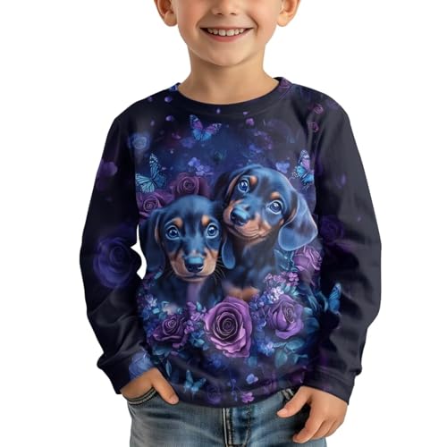 Image of Uourmeti Teens Girls Long Sleeve T Shirts Fall Outfits Boys Active Sportswear Running Tops